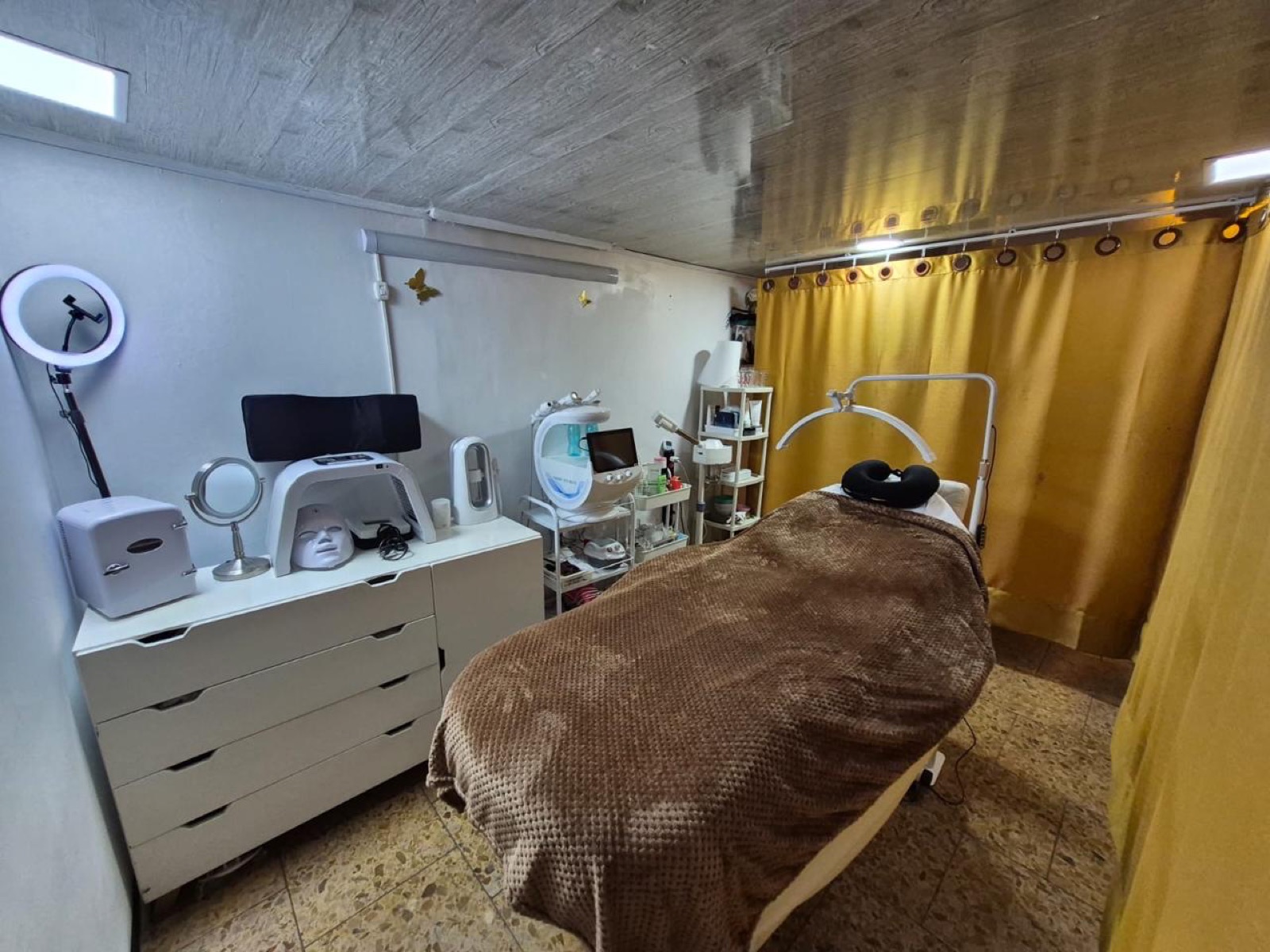 Cabina de tratamientos faciales de Afrodita Spa Bogotá